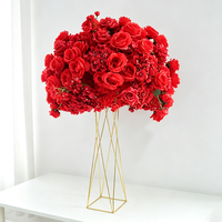 Décoration de lieux de mariage, boule de fleurs d'hortensia, vente en gros, boule florale artificielle