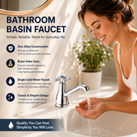 Robinet de lavabo monocommande en alliage de zinc, robuste, pour salle de bain, fabricant