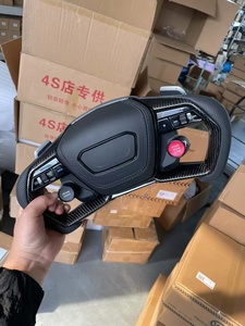 Volante de Fibra de Carbono Forjado con Pantalla LED y Cuero Genuino para Audi R8 <span class=keywords><strong>TT</strong></span> <span class=keywords><strong>Roadster</strong></span> RS TTS <span class=keywords><strong>MK2</strong></span> 8j 2008 a 2013 - Product Image 5