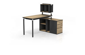 Moderno Americano Industrial Loft Estilo WESOME Muebles de oficina Gabinete de escritorio Escritorio ejecutivo - Product Image 3