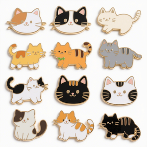 Bán buôn vàng mạ tùy chỉnh phim hoạt hình huy hiệu cứng men Pin kim loại men ve áo pin phù hiệu - Product Image 6