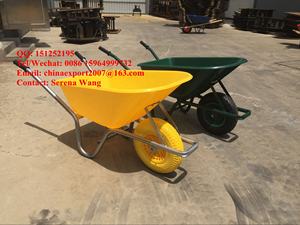 Carretilla de jardín de una sola rueda Popular de Alemania WB6414 con carretilla de plástico PU 4,00-8 - Product Image 2