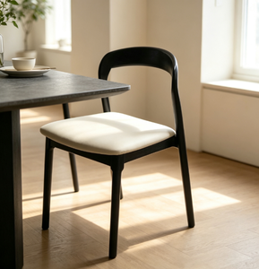 Chaise de salle à manger moderne en bois massif Cloud, livraison aux États-Unis |   Fabricant de meubles sur mesure pour restaurants et hôtels - Product Image 6