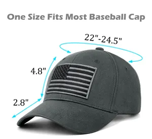 USA Trucker-Hut amerikanische Flagge Baseballkappe für Herren Damen patriotische einstellbare einfarbige Dad-Hut mit geringem Profil