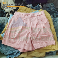 Celana Pendek Wanita Berkualitas Tinggi Langsung dari Pabrik, Celana Denim Baggy Bekas Campuran, Pakaian Bekas dari Cina