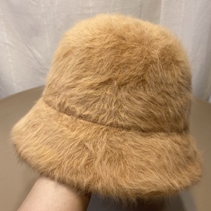 Wholesale Popular Top Hot Sale in Stock <strong>Cheap</strong> High Quality Unisex Plain Colorful Outdoor Winter Autumn pink Faux Fur <strong>Bucket</strong> <strong>Hat</strong> - Product Image 4