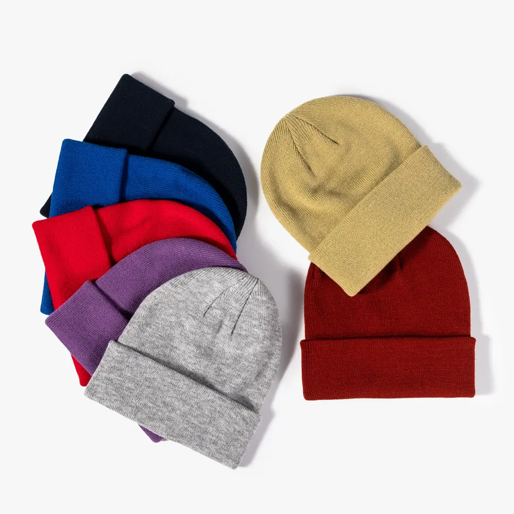 الخريف والشتاء في الهواء الطلق مخصص شعار الدافئة سماكة الرجال والنساء قبعة 100% الاكريليك الدافئة قبعة صغيرة محبوكة