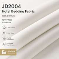 Rouleau de tissu blanc 100 % coton tissé respirant pour draps d'hôtel, idéal pour les fabricants de literie en gros