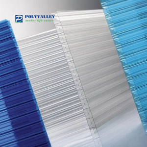 Plaque alvéolée en <span class=keywords><strong>polycarbonate</strong></span> translucide colorée anti-UV pour <span class=keywords><strong>serre</strong></span> extérieure avec design écologique - Product Image 2