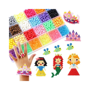 Set di <span class=keywords><strong>Perline</strong></span> Magiche in Plastica Idrosolubili Fai-da-Te per Bambini, Gioco <span class=keywords><strong>Puzzle</strong></span> <span class=keywords><strong>con</strong></span> <span class=keywords><strong>Perline</strong></span> Appiccicose in Scatola Colorata - Product Image 2