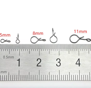 Güvenli kilit ve <span class=keywords><strong>Snap</strong></span> ile sinekler ve kanca Lures için balıkçılık için paslanmaz çelik hızlı değişim döner - Product Image 2