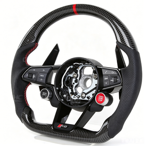 Volante de Fibra de Carbono para <span class=keywords><strong>Audi</strong></span> B8 B9 A1 A3 A4 <span class=keywords><strong>A5</strong></span> S4 RS5 S3 S4 S5 A6 A7 A8 Q3 Q5 Q7 Q8 TT R8 S6 RS6 RS7 S7 R8 M Sport - Product Image 4