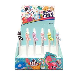 Pluma de Gel de prensa de parche de dibujos animados de alta calidad Capibala con 0,5mm de ancho de escritura Material plástico lindo conveniente pluma recargable - Product Image 5