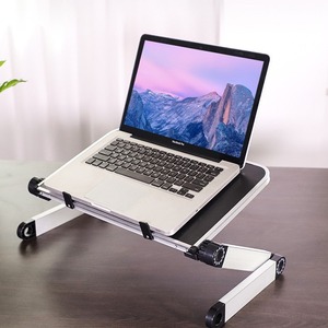 Soporte para portátil Cross Border, diseño de torre con altura ajustable, compatible con portátiles, MDF A2, 50x27x4,6 cm - Product Image 4