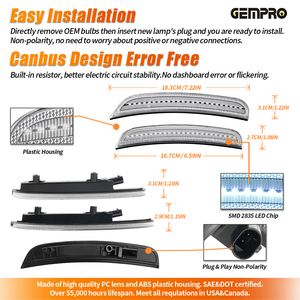 थोक कार एक्सेसरीज में डॉज चार्जर के लिए बेम्पर साइड मार्कर सूचक प्रकाश 2015-20214404aa - Product Image 2