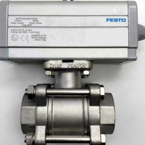 Válvula de Bola Industrial de 3 Vías Original Festos VZBA-1/4"-GGG-63-32L-F0304-V4V4T 1692210 - Product Image 1