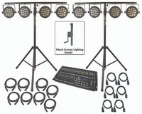 Support de lumière de scène LED RGB, pour projecteur, accessoire de fête, avec emballage et pédale