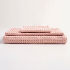 Toalla de Baño Ecológica con Tejido Waffle, Toalla de Baño de Algodón Orgánico, Colección Spa - Product Image 6