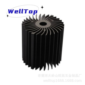 Radiador de Aluminio Anodizado de Alta Velocidad, Mecanizado por CNC, Forma de Girasol, No Estándar, Weituo WT-0163, Venta al por Mayor en Dongguan - Product Image 3
