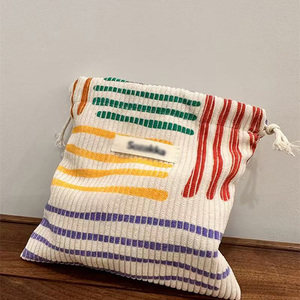 Sac de rangement anti-poussière avec lignes en velours côtelé - Product Image 2