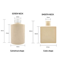 Bouteilles décoratives rondes en verre pour la maison, diffuseur de parfum pour la pièce, bouchon à vis en verre vide, sérigraphie, 100 ml
