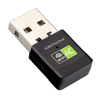 Dongle de antena WiFi de doble banda de 600Mbps, 2,4g, 5GHz, adaptador Wifi USB, adaptador de tarjeta de red inalámbrica, receptor Wifi, controlador gratuito
