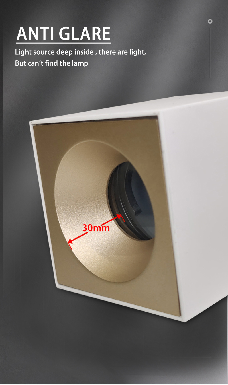 Gu10 Hotel Project Waterproof Ip65 Square Surface Mounted Led Downlights