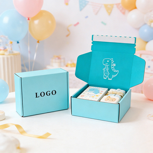 Custom Logo Rigid Paperboard <b>Box</b> with Dinosaur Design and Ribbon Closure for Gift Packaging - Product Image 4