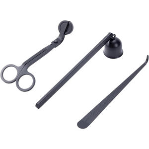 Éteignoir à bougie en acier inoxydable noir, coupe-mèche, vente en gros, personnalisé - Product Image 1