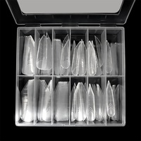 Formes à ongles personnalisées avec logo, double forme française, formes papillon et carrées, en acrylique/plastique, haute viscosité pour extension d'ongles