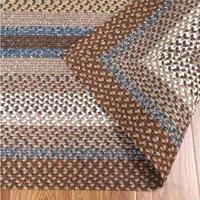 Tapis en laine tressée gris pour chambre à coucher, salon, cuisine, senior