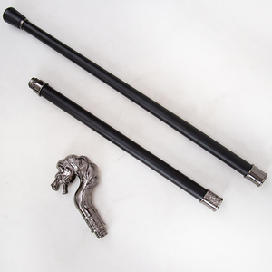 <b>Vintage</b> Metal Horse Head Handle Walking Cane With Carved Mane Decorative <b>Stick</b> - Product Image 6