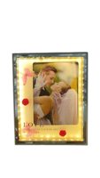 Groothandel goedkope plastic LED fotolijst bruiloftspaar fotolijst Valentijnsdag tafeldecoratie lijst tafel LED fotolijst