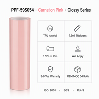 Film de protection de peinture (PPF) auto-cicatrisant et anti-jaunissement en TPU aliphatique Covestro, série Crystal Rose Carnation, pour le relooking automobile et la modification de couleur, vente en gros
