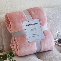 Couverture en microfibre ultra douce 100% polyester, couverture en flanelle, couverture chaude et confortable pour canapé, lit, bureau, sieste, vente en gros