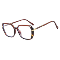 Gafas de lectura retro de gran tamaño con montura óptica, antiluz azul, cuadradas con bloques de color, monturas de gafas para mujer al por mayor