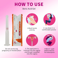 XINHEYU Marque Privée Personnalisée – Lot de 6 Suppositoires Vaginaux Naturels à l'Acide Borique, Gel Vaginal Sans Estrogène et Sans Parabène