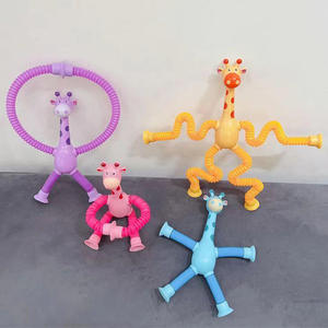 Jouets à ventouse pour bébé, girafe transformable, tube télescopique, jouets anti-stress extensibles, jouets éducatifs pour enfants - Product Image 6