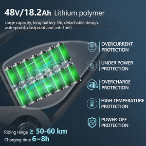 Envío Directo, Stock en la UE, Reino Unido y EE. UU., Bicicleta Eléctrica Hidoes B3 48V 18.2AH, Bicicleta de Montaña, Fatbike, Bicicleta Eléctrica con Llantas Gruesas - Product Image 2