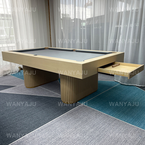 Bàn ăn ngoài trời 8ft nhà sản xuất bán chạy nhất quần vợt bida hàng đầu bảng rắn gỗ thiết kế đặc biệt bàn hồ bơi với ngăn kéo - Product Image 3