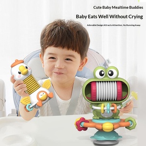 <span class=keywords><strong>Table</strong></span> d'éveil éducative en plastique pour enfants avec <span class=keywords><strong>ventouse</strong></span> rotative, jouet musical à tirer, <span class=keywords><strong>hochet</strong></span> apaisant et éducatif - Product Image 6