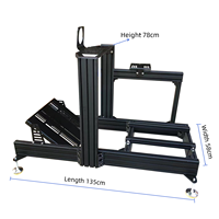 Support de cockpit de simulation de course en aluminium personnalisé 40120, châssis de simulateur de course DIY, simulateur de conduite en réalité virtuelle