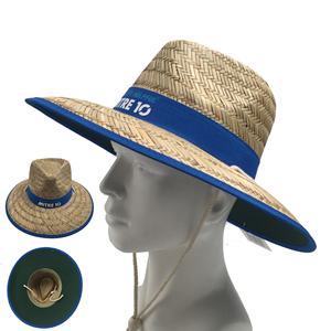 Chapeau de paille Panama avec bande personnalisé logo imprimé Herbe pour hommes et femmes - Product Image 2