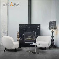 Fauteuil de salon contemporain en tissu avec structure en bois massif pour salon, chambre, loft, appartement – Mobilier de loisirs élégant