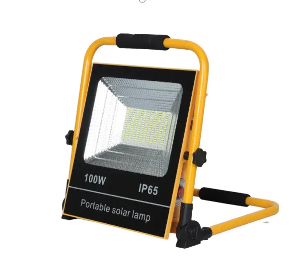 100W Portable Solar Lamp Outdoor Camping Overstroming Licht Werk Licht Bouw Lamp Schijnwerper