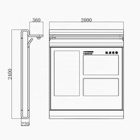 Machine publicitaire portable rectangulaire en aluminium haute luminosité, support mobile roulant, batterie rechargeable