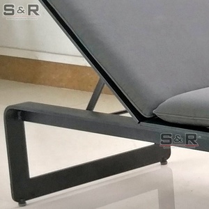 Tumbona Plegable de Aluminio Portátil de Diseño Moderno, Resistente a los Rayos UV, Ecológica, para Hotel, Parque, Playa, con Cojines - Product Image 4