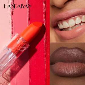 HANDAIYAN Rouge à lèvres hydratant mat anti-transfert longue tenue 12 couleurs, design ajouré, effet brume, cosmétiques de maquillage - Product Image 4
