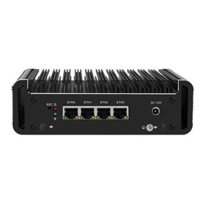 Mini PC Router 2.5G con CPU Ce-leron J4125, 4 Puertos LAN I226-V de 2500M, 2 Ranuras DDR4, HD-MI, DP, Firewall OPNsense/PfSense, Servidor VPN - Product Image 4