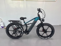 Vélo de montagne électrique à double moteur, batterie lithium 20Ah/48V, VTT 26'' *4.00, suspension intégrale, frein hydraulique, vélo de ville électrique